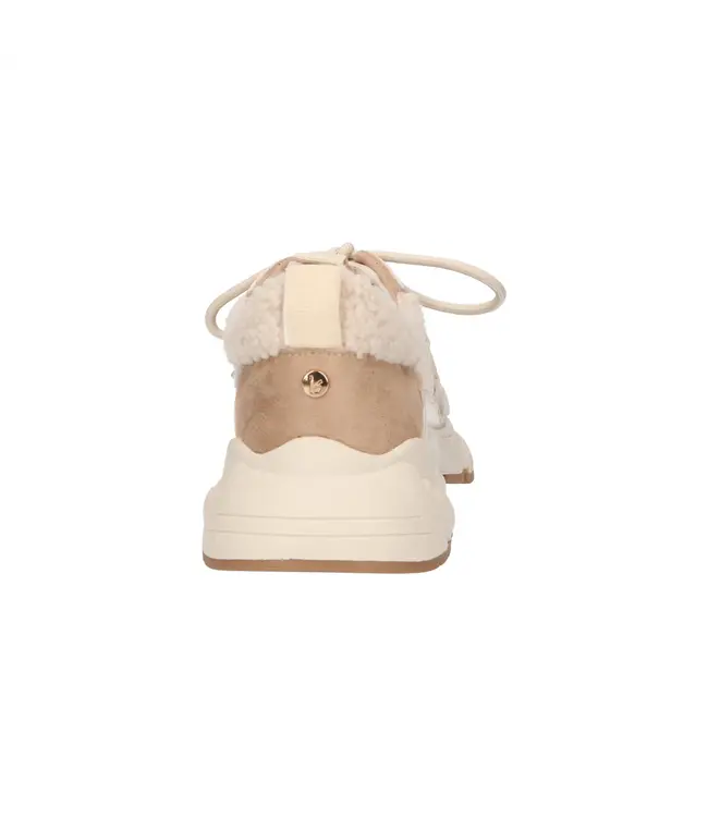 La Strada Sneaker Taupe/White Micro/Fur