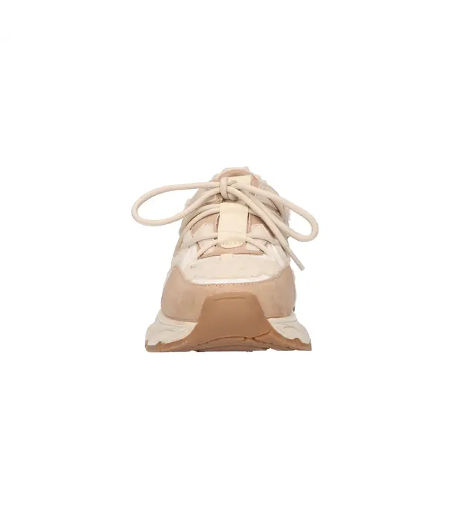 La Strada Sneaker Taupe/White Micro/Fur