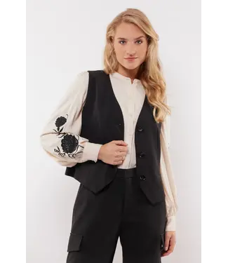 C&S The Label C&S Gilet Elin Black