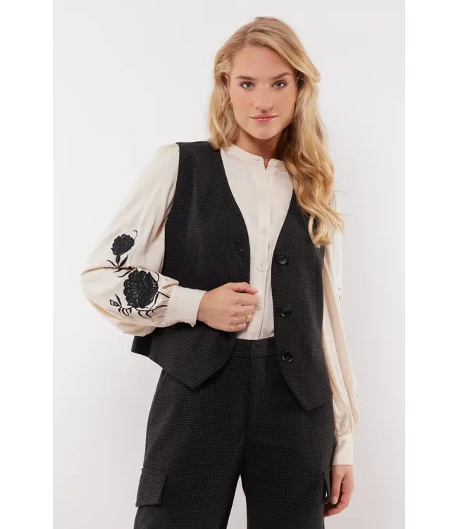 C&S The Label C&S Gilet Elin Black
