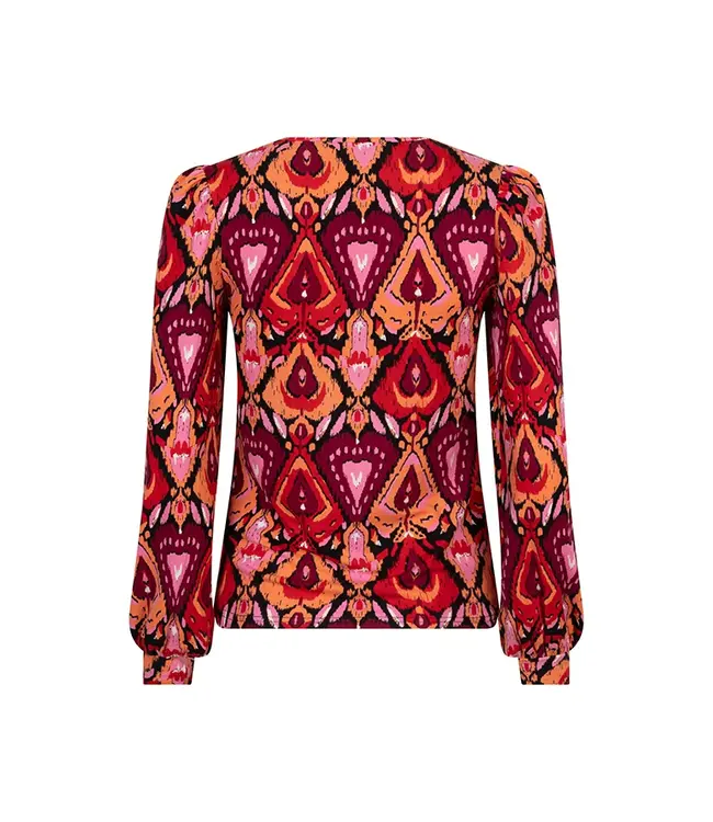 Lofty Manner Top Araya Heart Ikat Print