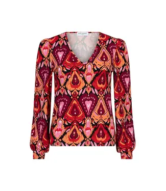 Lofty Manner Lofty Manner Top Araya Heart Ikat Print
