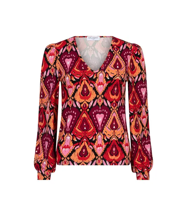 Lofty Manner Lofty Manner Top Araya Heart Ikat Print