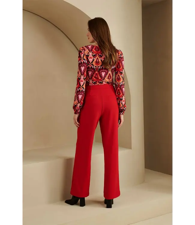 Lofty Manner Top Araya Heart Ikat Print