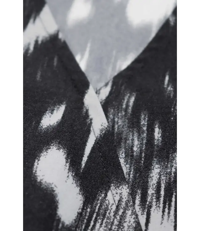 Lofty Manner Jurk Anne Frosty Grey Print