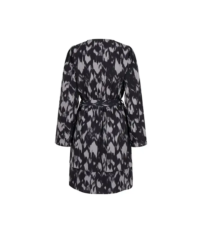 Lofty Manner Jurk Anne Frosty Grey Print