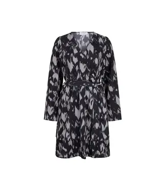 Lofty Manner Lofty Manner Jurk Anne Frosty Grey Print