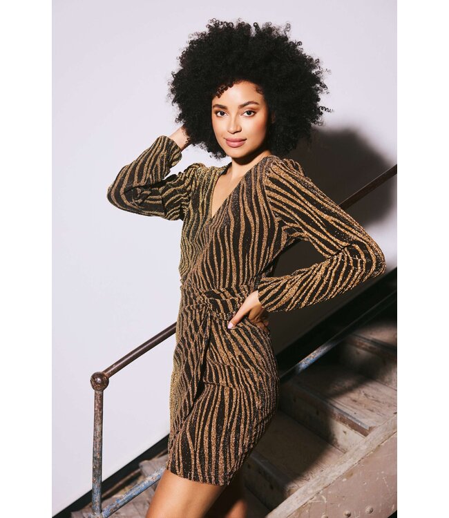 Lofty Manner Jurk Louise Gold