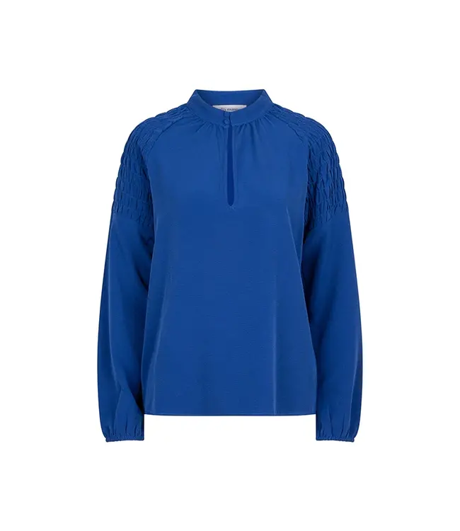 Lofty Manner Blouse Zuri Navy Blue