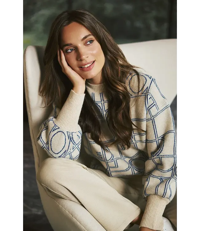 Lofty Manner Lofty Manner Sweater Adora Monogram Print