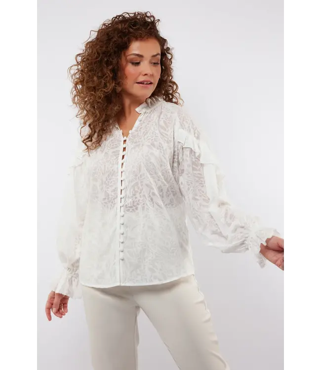 C&S Blouse Amalee Offwhite