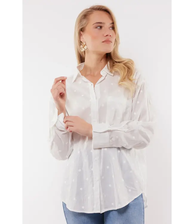 C&S The Label C&S Blouse Eme Offwhite