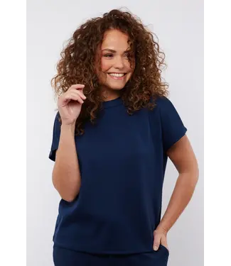 C&S The Label C&S Top Lilliana Navy Blue