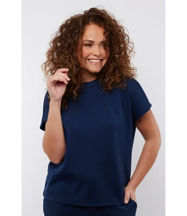 C&S The Label C&S Top Lilliana Navy Blue
