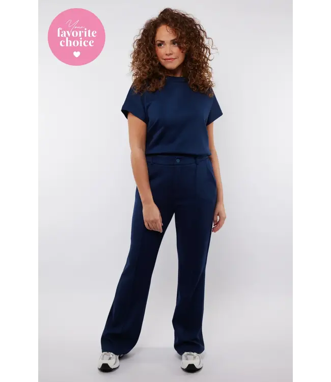 C&S The Label C&S Broek Cadance Navy Blue