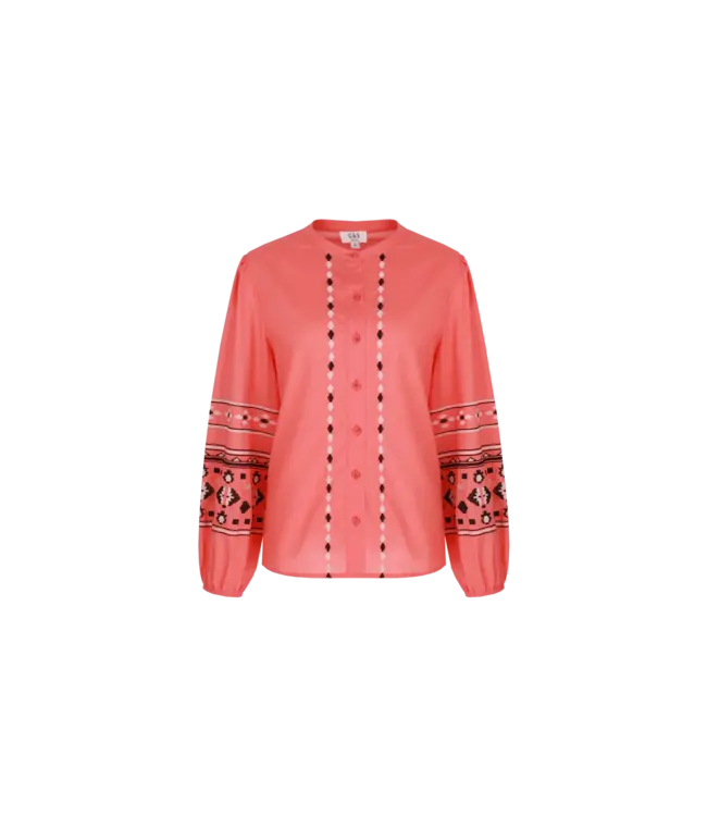 C&S Blouse Cascade Spicy Coral