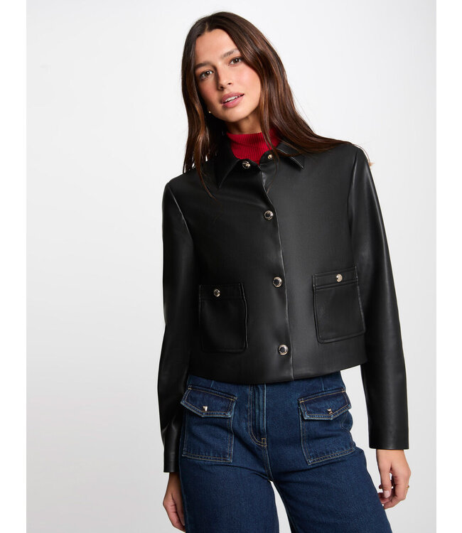 Morgan de toi Morgan Jacket PU Leather Gkiss Black