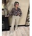 Lady Day Lady Day Blouse Naomi LS Zebra Print