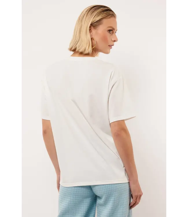 Fluresk T-shirt Viola Ecru