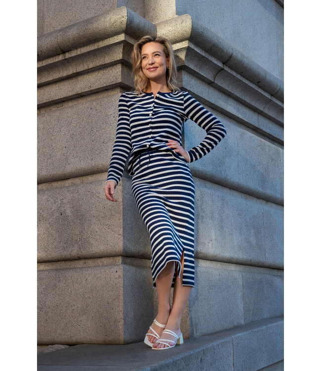 Elvira Elvira Rok Juul Navy Stripe