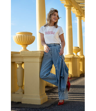 Elvira Elvira T-shirt Denim Off White