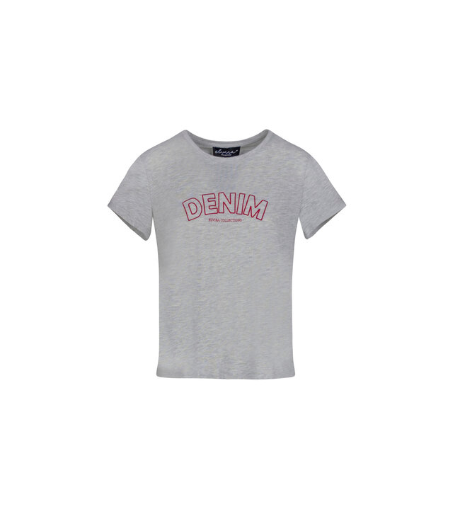 Elvira T-shirt Denim Grey Melange