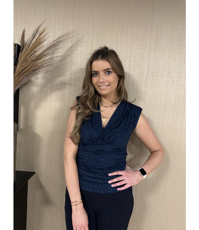 Rinascimento Rinascimento Top Gioia Glitter Blue