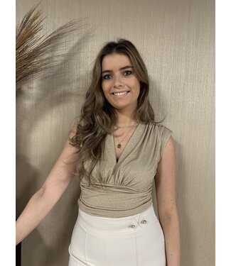 Rinascimento Rinascimento Top Gioia Oro Gold Glitter
