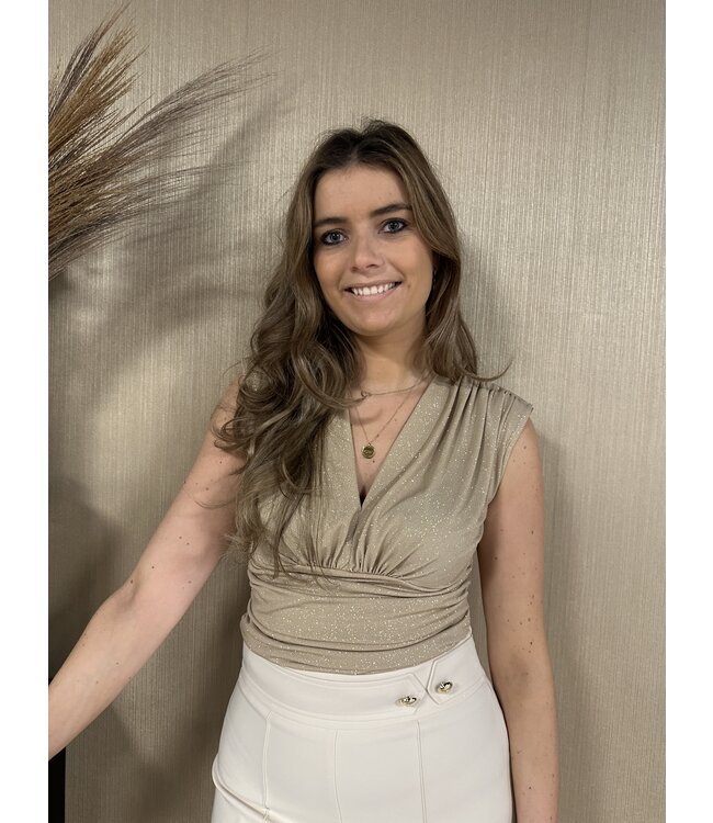 Rinascimento Rinascimento Top Gioia Oro Gold Glitter