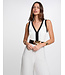 Morgan de toi Morgan Jumpsuit Plisma Offwhite/Black