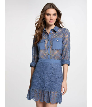 Morgan de toi Morgan Blouse Civi Blue