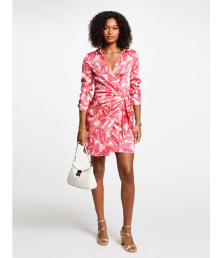 Morgan de toi Morgan Jurk Resta.f Orange/Pink Print