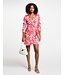 Morgan de toi Morgan Jurk Resta.f Orange/Pink Print