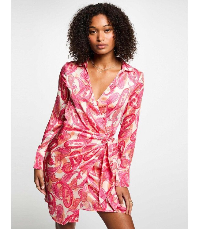 Morgan Jurk Resta.f Orange/Pink Print