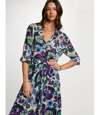 Morgan de toi Morgan Blouse Cilyn.f Aqua/Purple