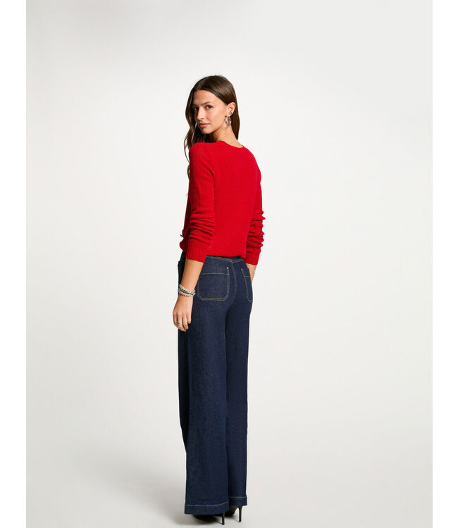 Morgan Top Msuni Cerise Red