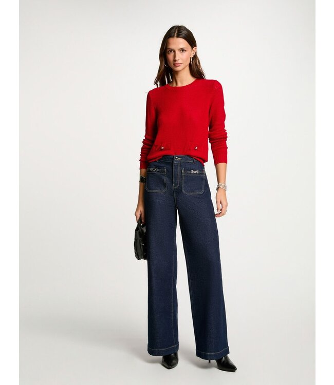 Morgan Top Msuni Cerise Red