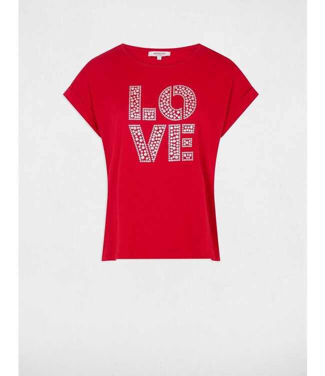 Morgan T-shirt Dsilvi Red