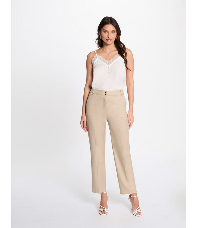 Morgan de toi Morgan Broek Plux.f Cappuccino Glitter