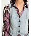 Morgan de toi Morgan Gilet Jeans Cfla Jean Bleached