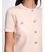 Morgan de toi Morgan Vest Msekin Nacre Pink