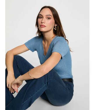 Morgan de toi Morgan T-shirt Diwi Fjord Light Blue