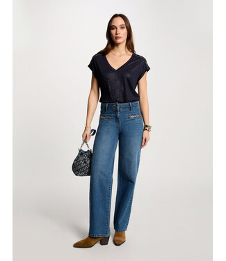 Morgan de toi Morgan T-shirt Dema Marine Blue
