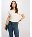 Morgan de toi Morgan T-shirt Dfleur Off White