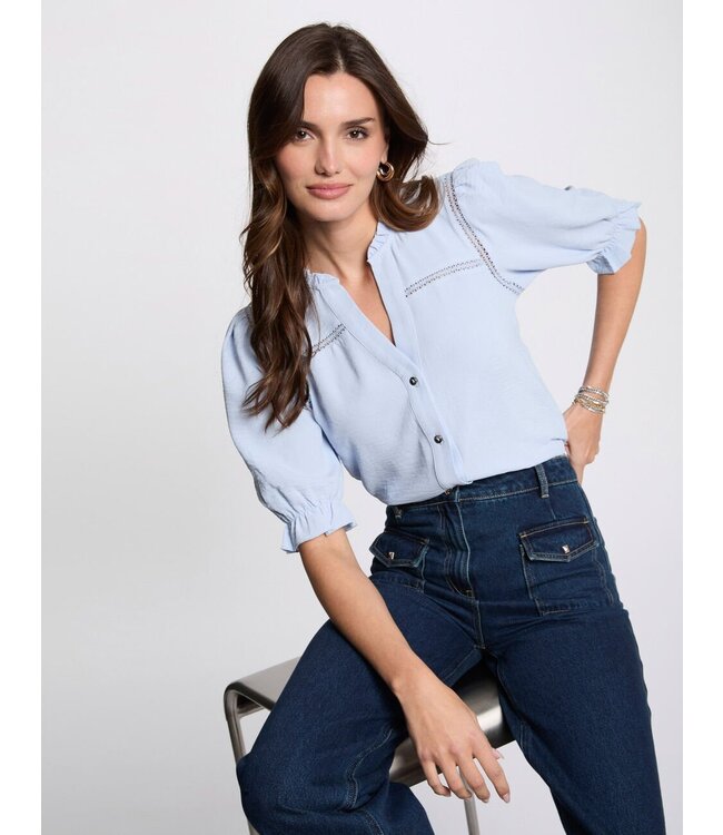 Morgan de toi Morgan Blouse Celyse Blue