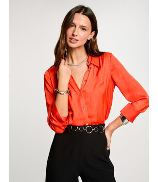 Morgan de toi Morgan Blouse Clou Sanguine Orange