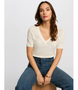 Morgan de toi Morgan Top Mpalm Off White