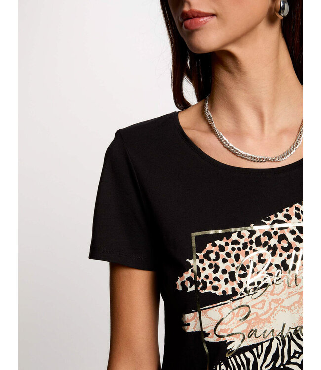 Morgan T-shirt Dsafa Zwart