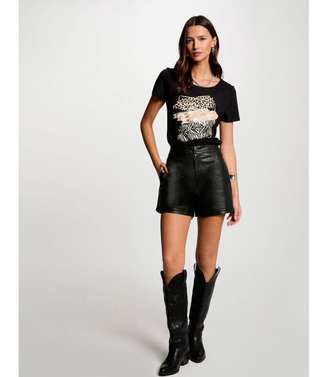 Morgan T-shirt Dsafa Zwart