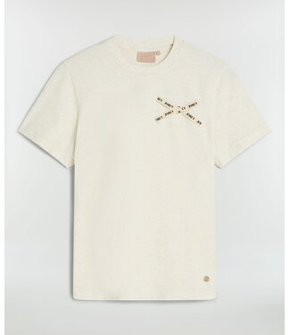 Josh V Josh V T-shirt Dorie Bow Ecru Melange